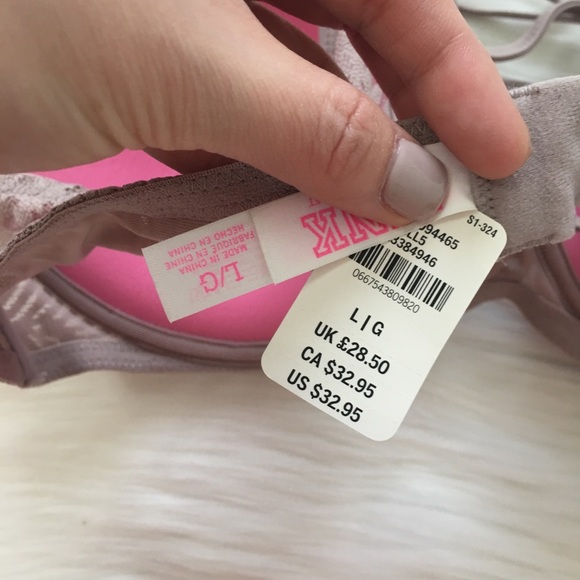 SOLD VS Pink Push Up Bralette Size Large - Picture 4 of 4